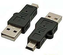 Переходник USB A штекер - mini USB штекер (5pin) (Разъем usb USB AM/MINI5P) 86315