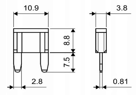 Предохранитель авто S1035-1 5А (мини)
Предохранитель штыревой, ножевой, плоский, флажковый. Предохранитель авто S1035-1 5А (мини) (25-2)